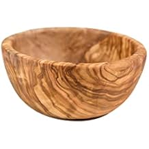Lipper International 6011 Olive Wood Serving Bowl for Salads, Fruit, or Popcorn, Small, 4.75"