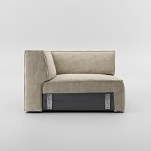 POVISON 37" Corner Seat Modular Sectional Sofa Living Room Modern Large Sectional Couches Velvet L Shaped U Shaped Deep Seat Corner Sofa Set Oversized Big Comfy Cloud Couch for House Office