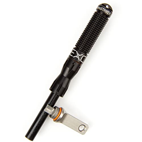 Exotac nanoSTRIKER XL Self Contained Ferrocerium Fire-Starter with Stainless Steel and Tungsten Carbide Striker, Waterproof 14 in. Ferro Rod Produces Up To 3,000 Fire-Starting Strikes