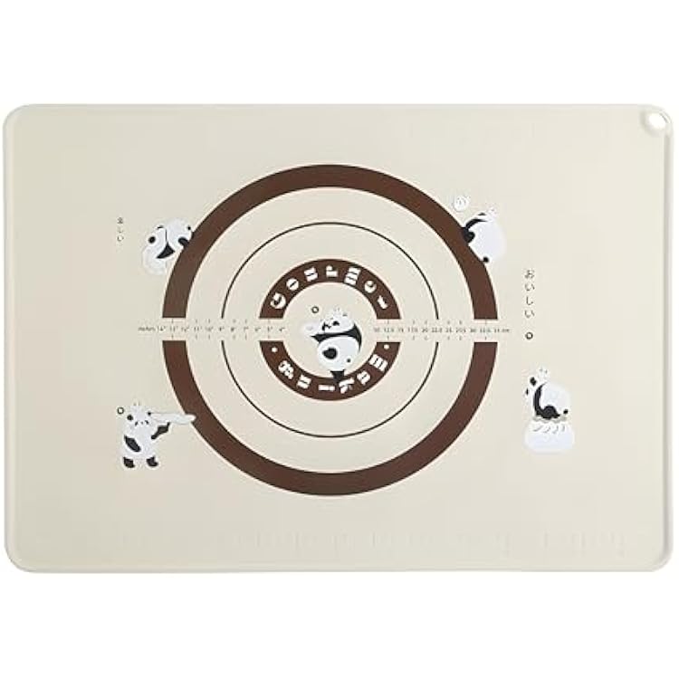 Mistifi Silicone Pastry Mat Food-Grade Non-Stick Dough Rolling Mat with Measurement Markings & Static Counter Grip Extra Durable 4 mm 4060 cm or 5070 cm, Beige