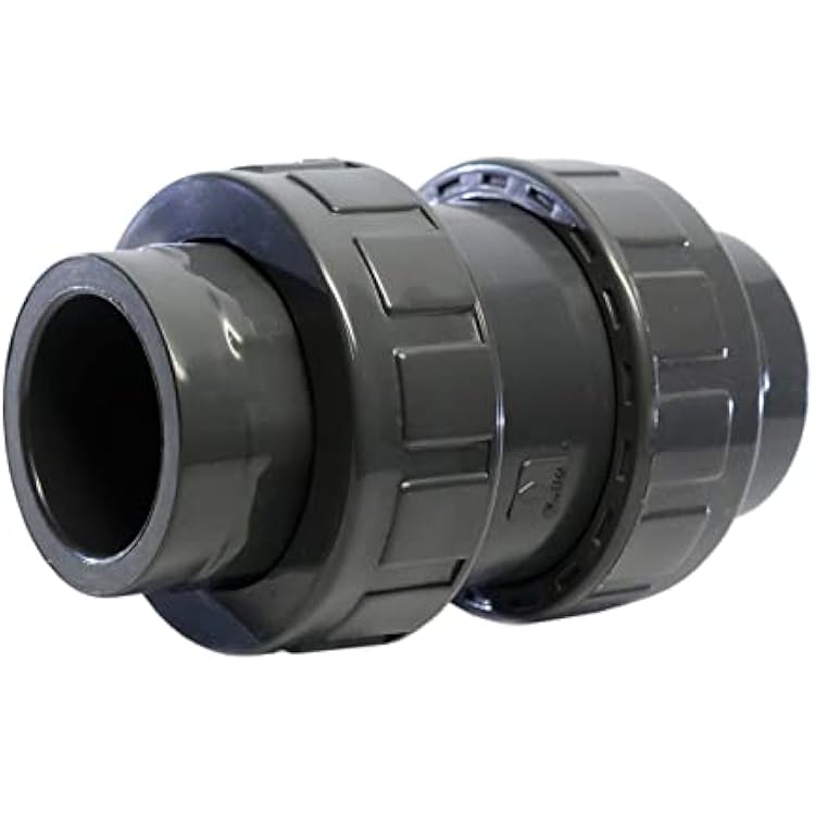 American Valve 2 in Schedule 80 PVC True Union Ball Check Valve