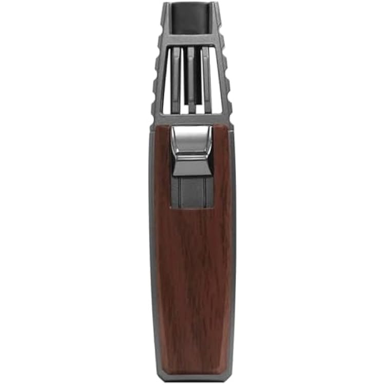 JOBON Solar Beam Torch, Adjustable Flame Butane Refillable Culinary Cooking Lighter - No Gas Included Brown