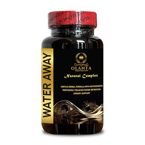Water Away Pills - Water Retention, Natural Water Pills Vitamins, Natural Water Loss Pills for Men, Supports Digestive Health - 1 Bottle 60 Capsules