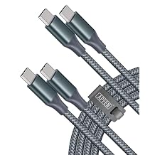 APFEN USB C to USB C Cable, Type-C 60W Fast Charging Cable(6FT, 2Pack) for iPhone 17 16 15 Series, Samsung Galaxy S25 S24 S23, for MacBook/iPad, Pixel