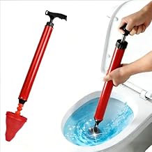 High Pressure Toilet Plunger, 2026 New Powerful Air Drain Unclogger, Toilet Auger Clog Remover Tool Sink Plunger Bathroom Toilet Unclogger Tool Heavy-Duty Clog Remover for Bathroom Drains (1Pcs)