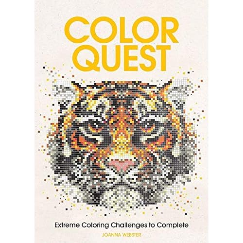Color Quest: Challenging Color-by-Number Art for Adults Paperback April 1, 2016