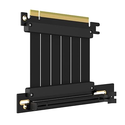 GLOTRENDS 60mm PCIe 3.0 X16 Riser Cable for Low-end PCIe 3.0 GPUs, Such as GeForce RTX 20GTX 16GTX 10 Series and AMD Radeon RX5000VIIRX VegaR9 Fury Series, etc