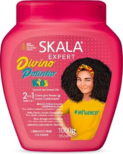 Skala Expert Divino Potinho Kids Hair Cream – Curly/Wavy Hair – 1000g