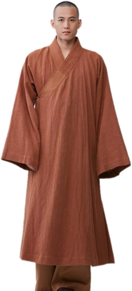ZanYing Buddhist Meditation Monk Robe Zen Clothing Large Hem Loose Robe