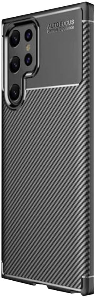 Silicone Case Compatible with Coverzone Samsung Galaxy S25 Ultra TPU Negro Silicone Ultra Slim Fit Case Carbon Delux Case Compatible with Galaxy S25 Ultra