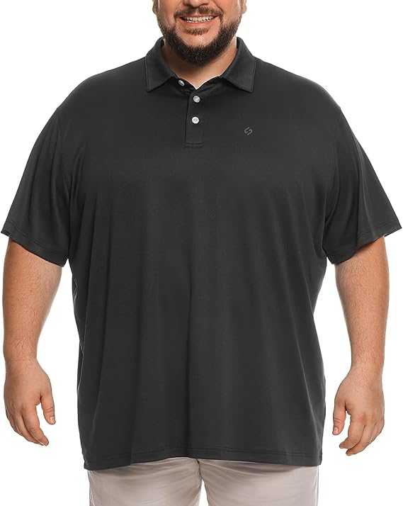 HOdo Big and Tall Mens Polo Shirt Moisture Wicking Sport Golf Shirts 2XL-8XL