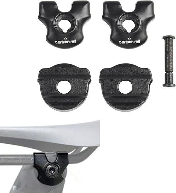 Bike Seatpost Clamp For Carbon Saddle Rails Adapter Oval Round Clip, 77mm/79mm Bicycle Seat Tube Clamp, Seat Post Tube Clip With Install Screws (7x9mm)