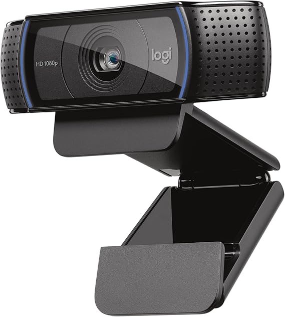 Logitech C920x HD Pro PC Webcam, Full HD 1080p/30fps Video, Clear Audio, Light Correction, Works with Microsoft Teams, Google Meet, Zoom, Nintendo Switch 2s New GameChat Mode, Mac/Tablet- Black