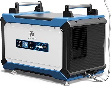 ARGENDON Crawl Spaces Dehumidifier with Pump and Drain Hose, 145 Pint Commercial Dehumidifier for Basement, Large Spaces, Auto Defrost, Compact,