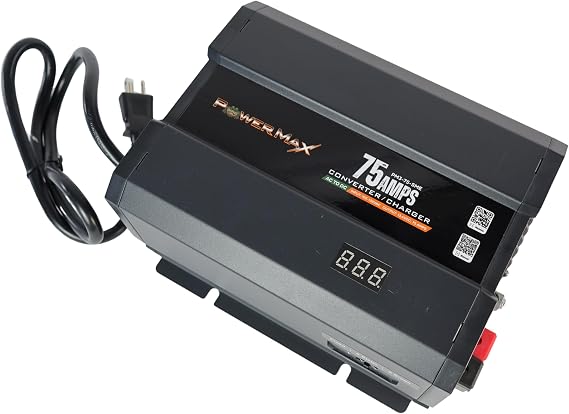 PowerMax PM3 Series Power Converter Charger for RV 110VAC to 12 Volt PM3-75